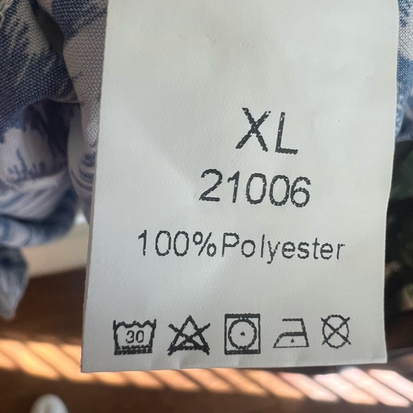 SHEIN Blue Patterned Women's Dress US12 - Picture 3 of 4